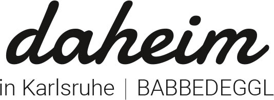 Logo daheim in Karlsruhe BABBEDEGGL
