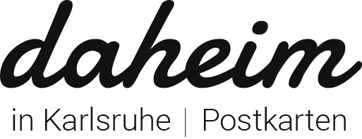 Logo daheim in Karlsruhe Postkarten