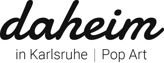 Logo daheim in Karlsruhe Pop Art