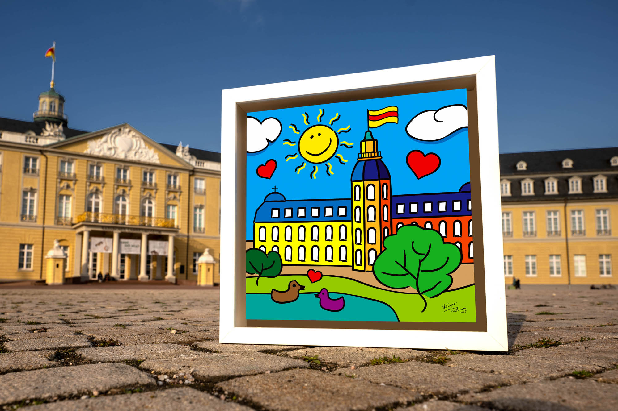 Pop Art Bild Karlsruhe Schloss
